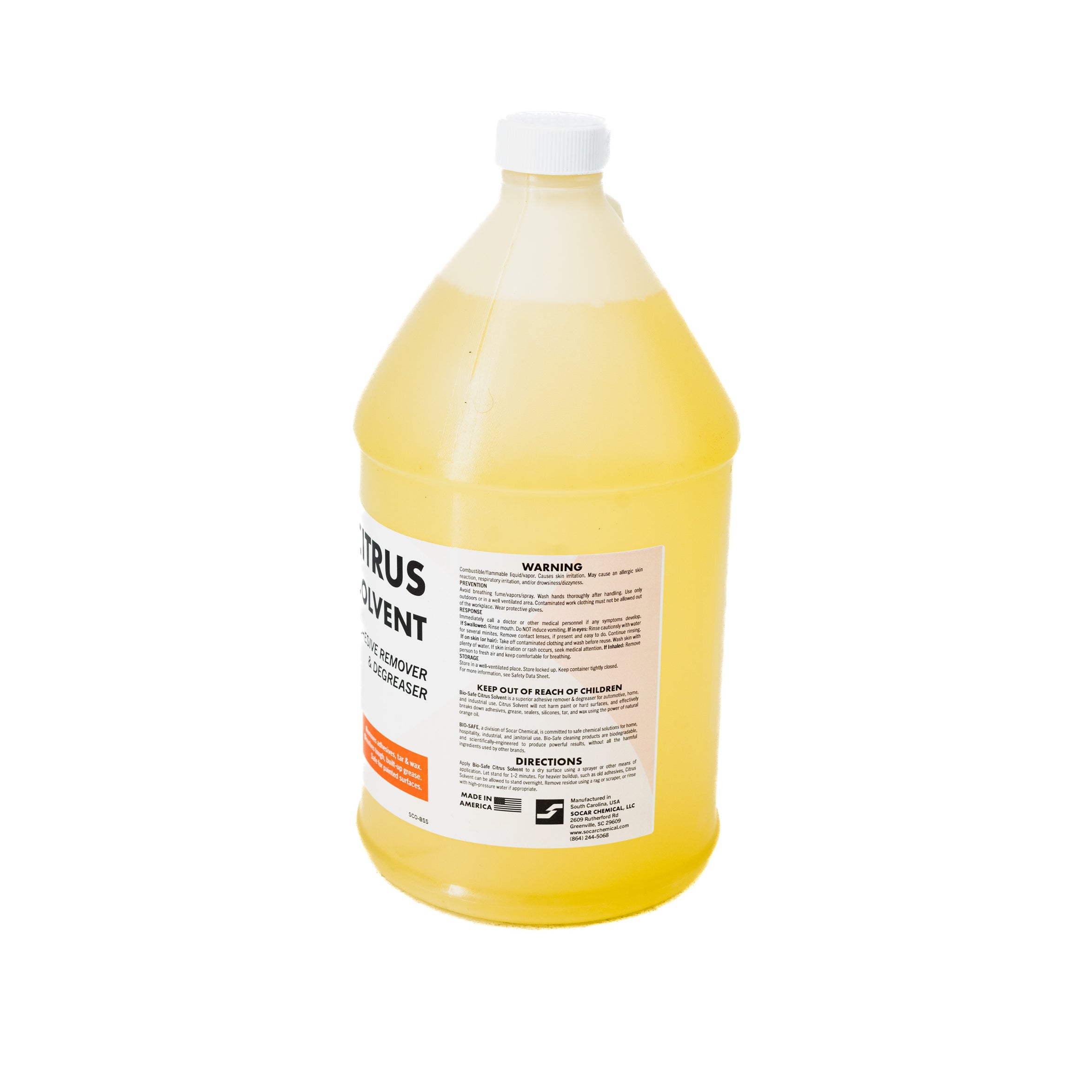Bio-Safe Citrus Sol is a superior adhesive remover, grease remover for automotive, home, and industrial use. Citrus solv will not harm painted or hard