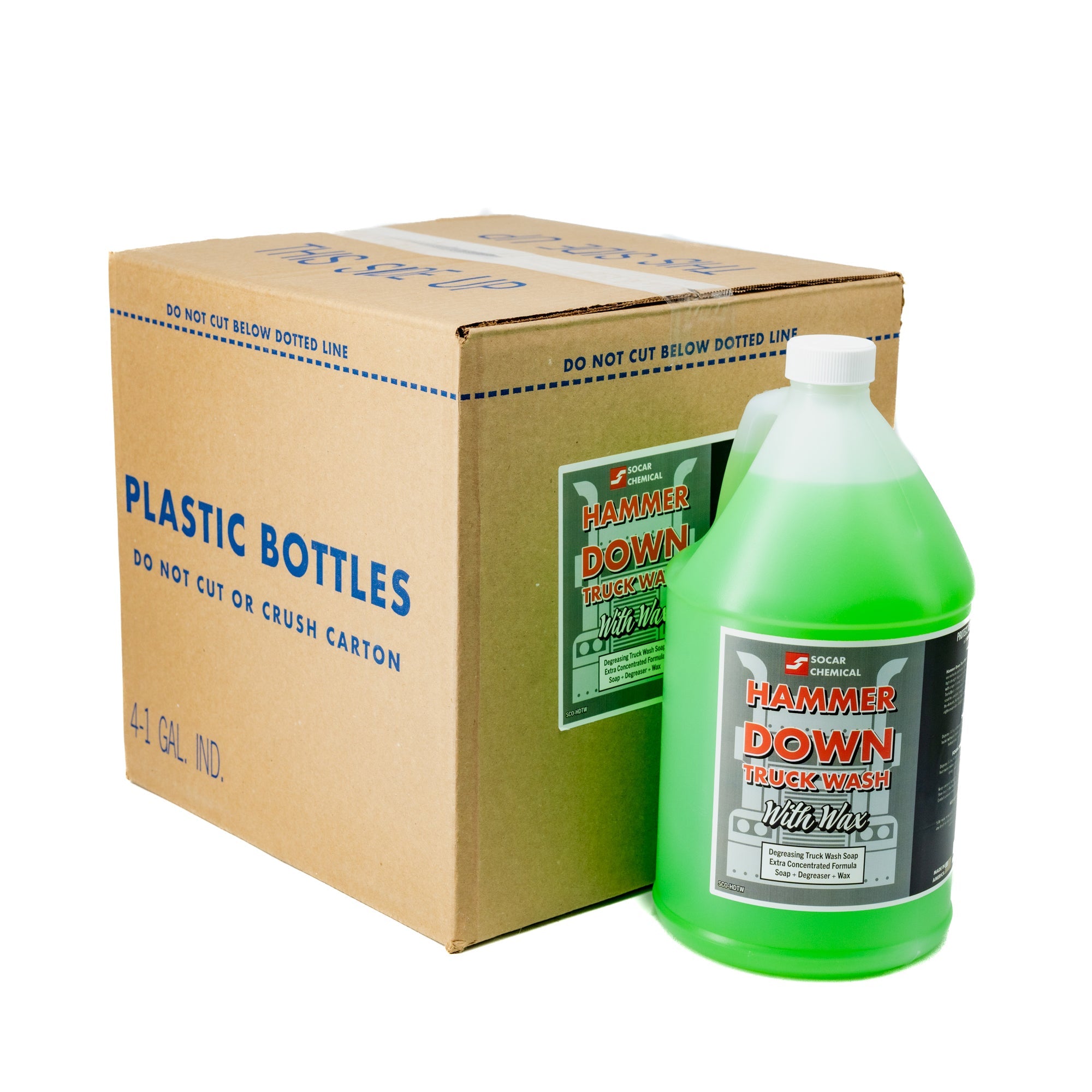 Hammer Down Truck Wash is a professional-grade concentrated cleaner for use on trucks and heavy equipment. Hammer Down Truck Wash is contains a safe