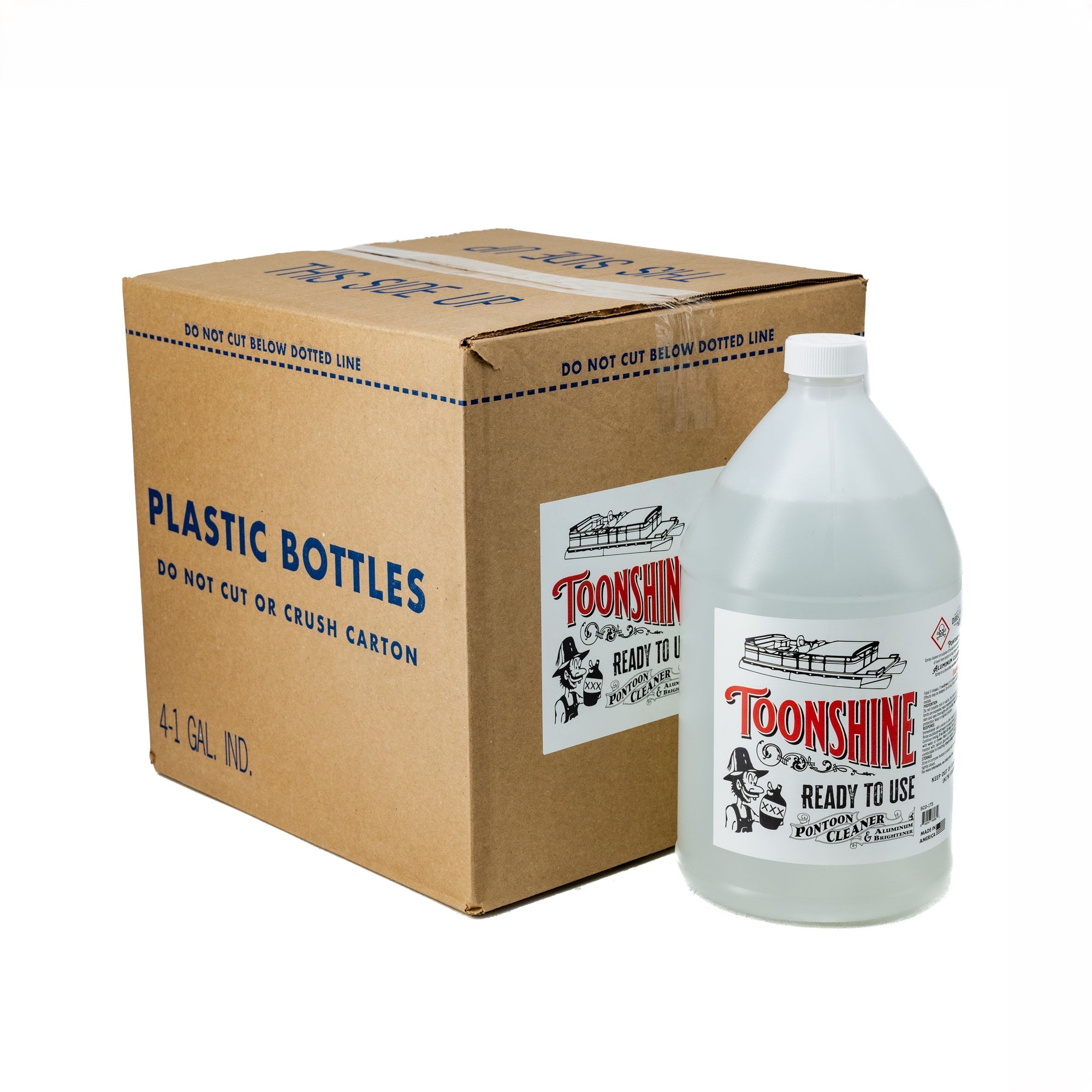 Toonshine - new from Socar Chemical - is the best READY-TO-USE pontoon cleaner and aluminum brightener on the market! Our proprietary formula penetrates the