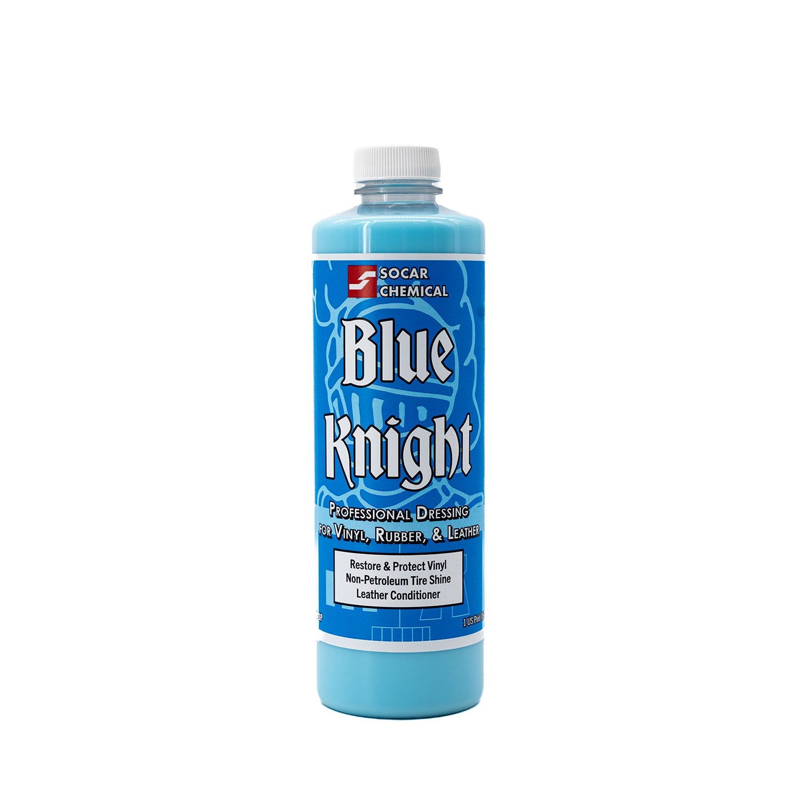 Blue Knight Vinyl, Rubber & Leather Dressing is a spray on/wipe on silicone emulsion that seals, protects, and shines leather, rubber & vinyl surfaces. Our