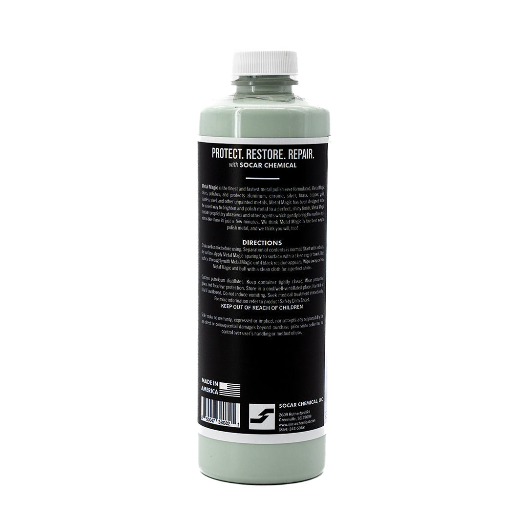 Metal Magic is the finest and fastest metal polish ever formulated. Metal Magic cleans, polishes, and protects aluminum, chrome, sliver, brass, copper, gold