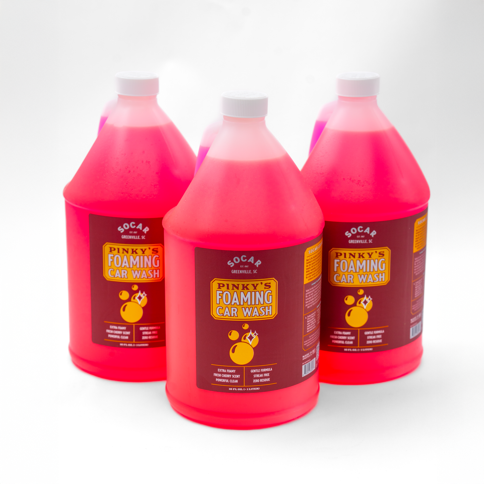 Pinky’s Foaming Car Wash with HydroFoam pH Neutral Technology™ Pinky’s Foaming Car Wash is a professional-grade, concentrated super cleaner for use on cars