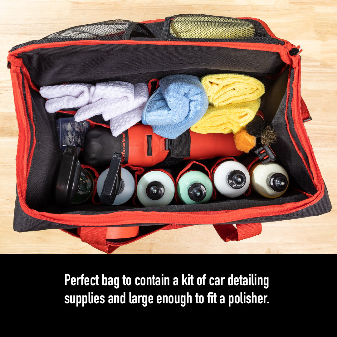 Deluxe Tool Bag Car Detailing Storage Organizer This deluxe tool bag, made from heavy-duty 600D Oxford fabric, is your perfect companion for professional car