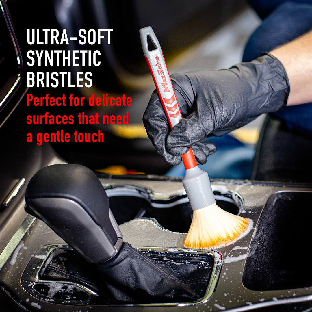 Detailing Brush Kits Boar's Hair, Ultra Soft, General Cleaning Detailing Brush Kits provide diverse options of size and style to best fit your car cleaning