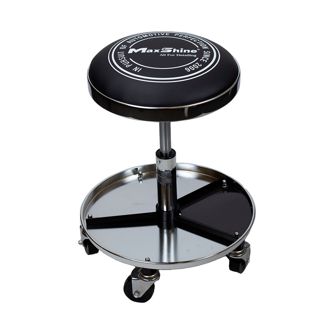 Maxshine Detailing Stool with Tool Tray - professional detailing cart and storage