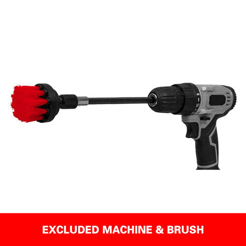 Drill Brush Attachment For Car Detailing | Maxshine Detailing Drill Straight Extended Accessory, 6″ long, Rust-Free