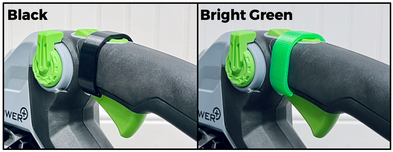 The TurboClip Turbo Button Clip for EGO Leaf Blowers is a simple clip that snaps over the turbo button on your EGO leaf blower. This enables you to use just