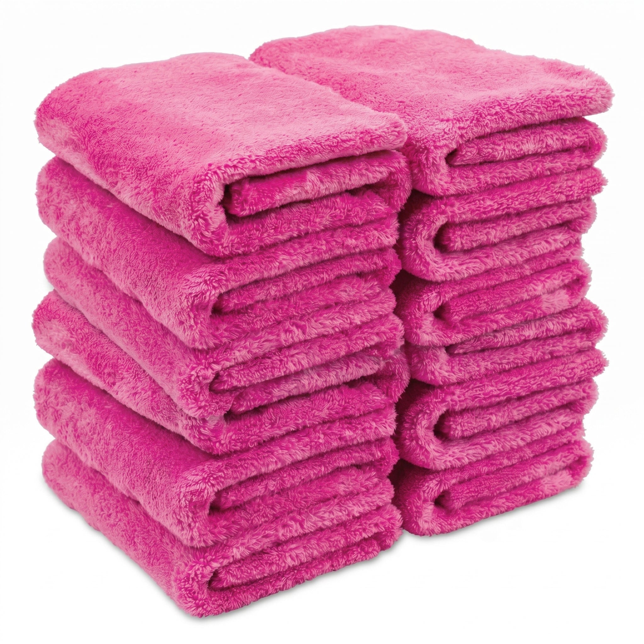 Wash & Whips Edgeless Coral Fleece Microfiber Towels - 3 Pack