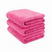 Wash & Whips Edgeless Coral Fleece Microfiber Towels - 3 Pack