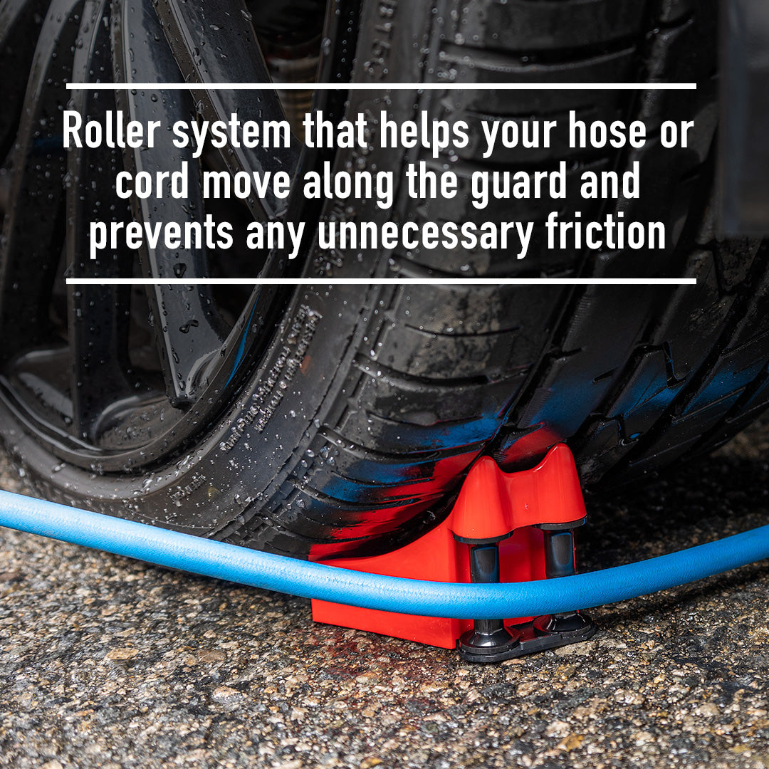 Tire Hose Guide The tire hose guide, known as Maxshine Ezy Wheel Hose Slide Roller, is a simple and essential tool during car washing around wheels and tires