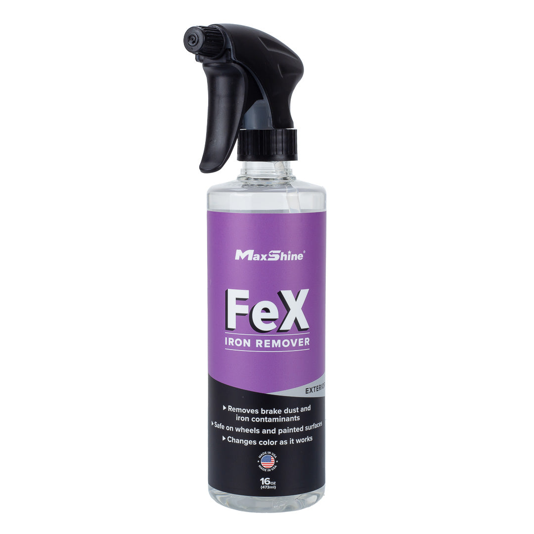 Maxshine Wheel Cleaner | FeX Iron Remover - 16oz in use - professional detailing application