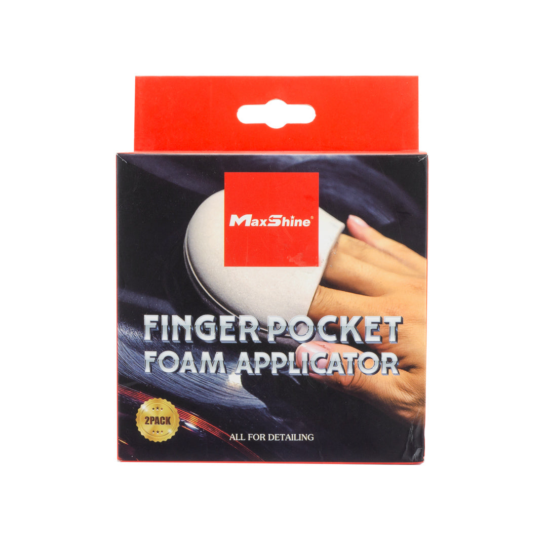 Maxshine Finger Pocket Foam Applicator-2pcs/pack | Foam Wax Applicator This handy and durable applicator works well with any waxing jobs for car interior or