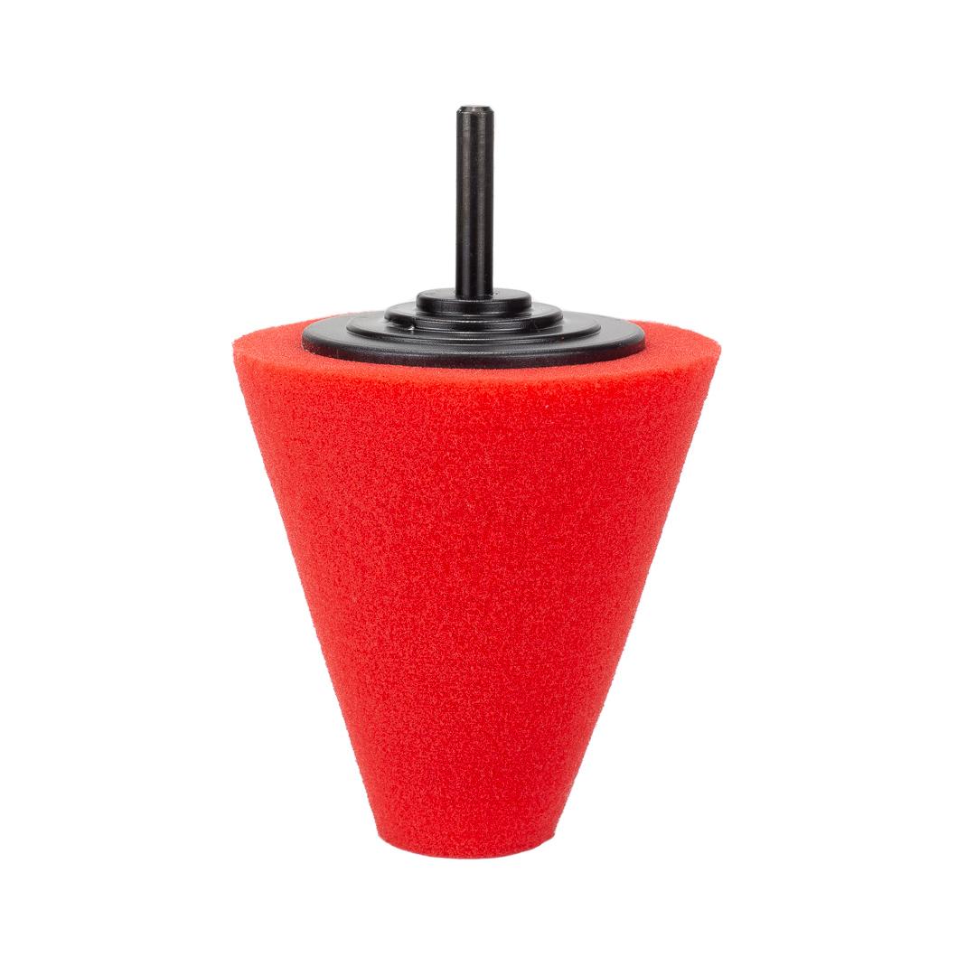 Maxshine Foam Finishing Cone Drill Brush Attachment product closeup - auto detailing equipment