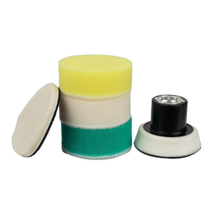 Buffing Pads For Cars For Polishing Small or Intricate Areas The buffing pads for cars, Maxshine Foam Polishing Kit, work the best for polishing tiny areas