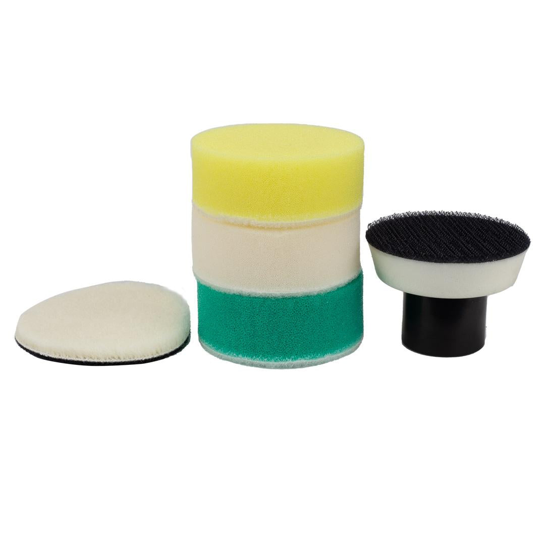 Buffing Pads For Cars For Polishing Small or Intricate Areas The buffing pads for cars, Maxshine Foam Polishing Kit, work the best for polishing tiny areas
