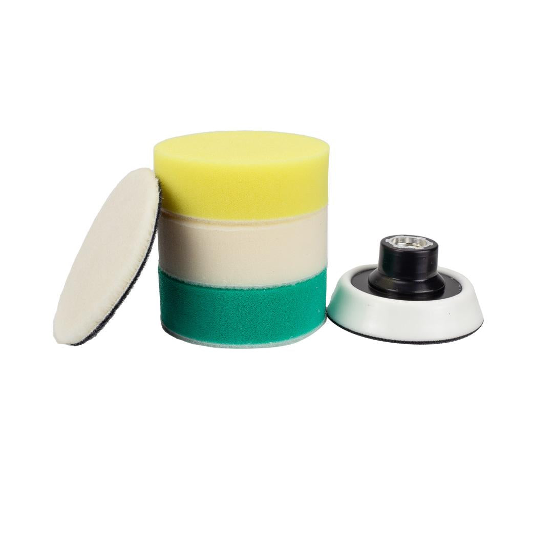 Buffing Pads For Cars For Polishing Small or Intricate Areas The buffing pads for cars, Maxshine Foam Polishing Kit, work the best for polishing tiny areas