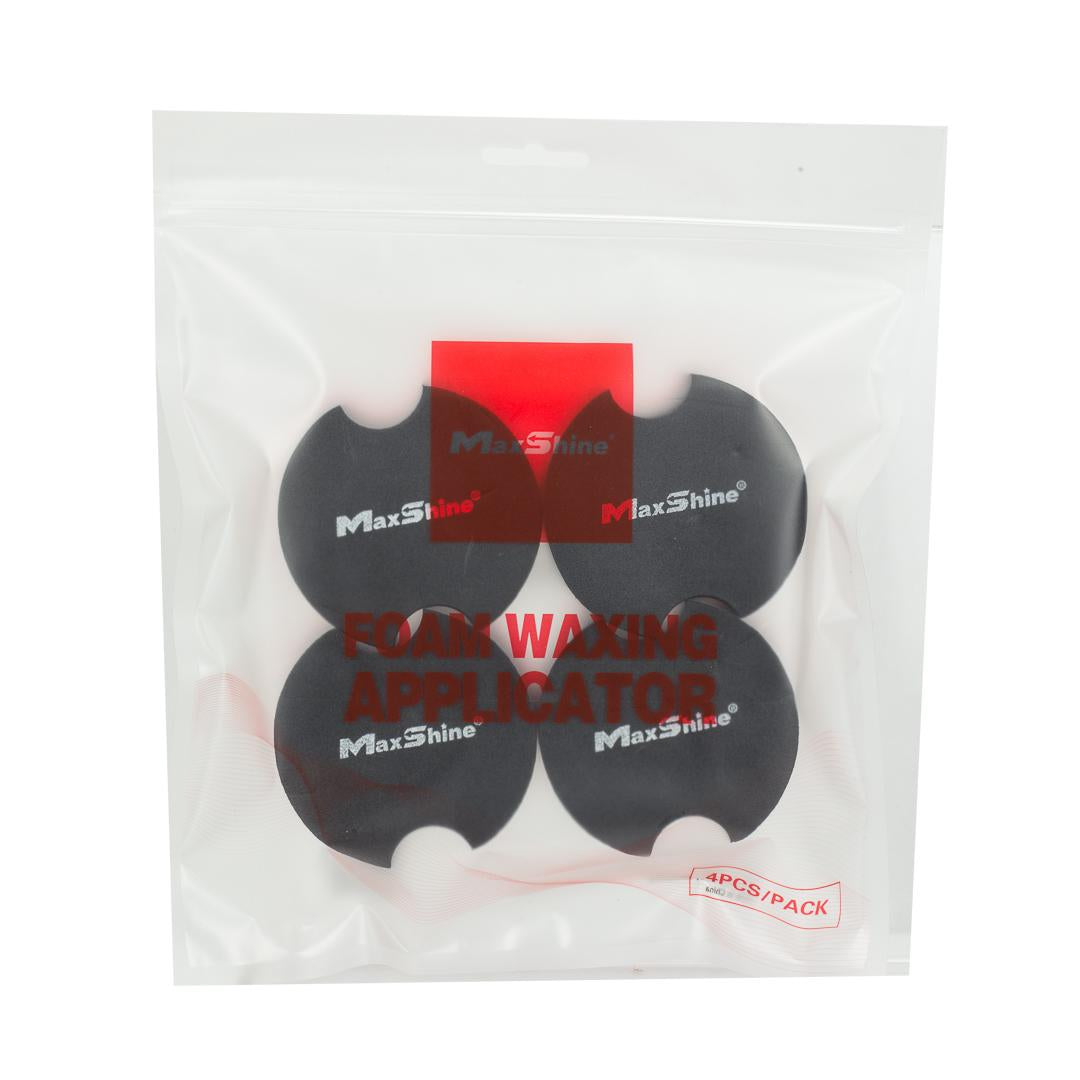 Maxshine Car Wax Foam Applicator Pad Rubber Backed – 4 Pack