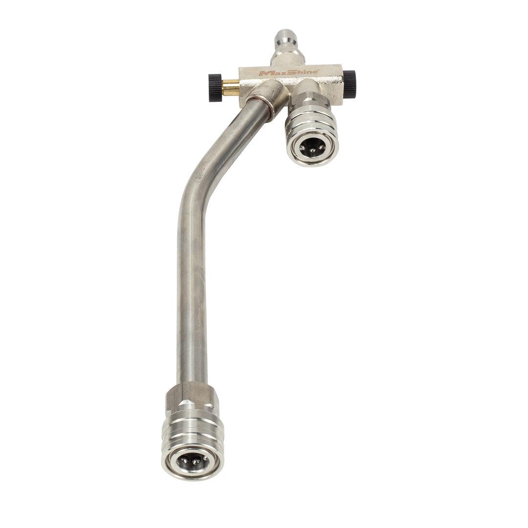 Dual Lance Pressure Washer Wand Foam and Wash 2-in-1 System This dual lance pressure washer wand has been designed to optimize your cleaning steps and save you