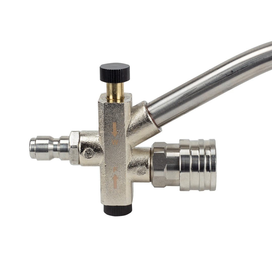 Dual Lance Pressure Washer Wand Foam and Wash 2-in-1 System This dual lance pressure washer wand has been designed to optimize your cleaning steps and save you