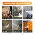 Giraffe Tools Pressure Washer Turbo Nozzle is made with stainless steel, a wide range of applications. Applicable high-pressure washer gun with 1/4" standard