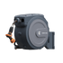 The auto-rewind system, hose locker, and 9-mode hose nozzle make the hose reel more convenient to use.