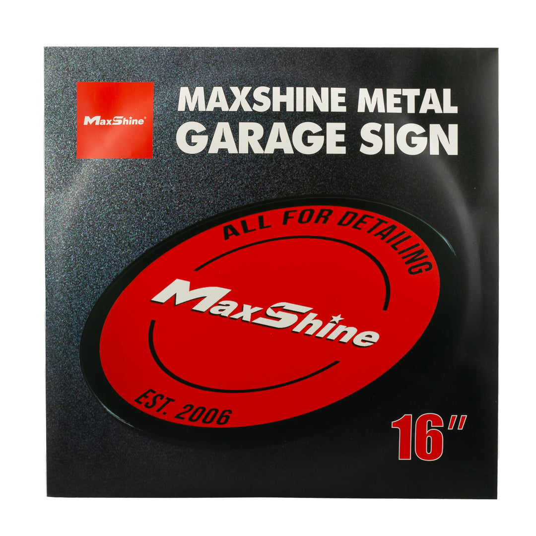 Maxshine Garage Logo and Sign