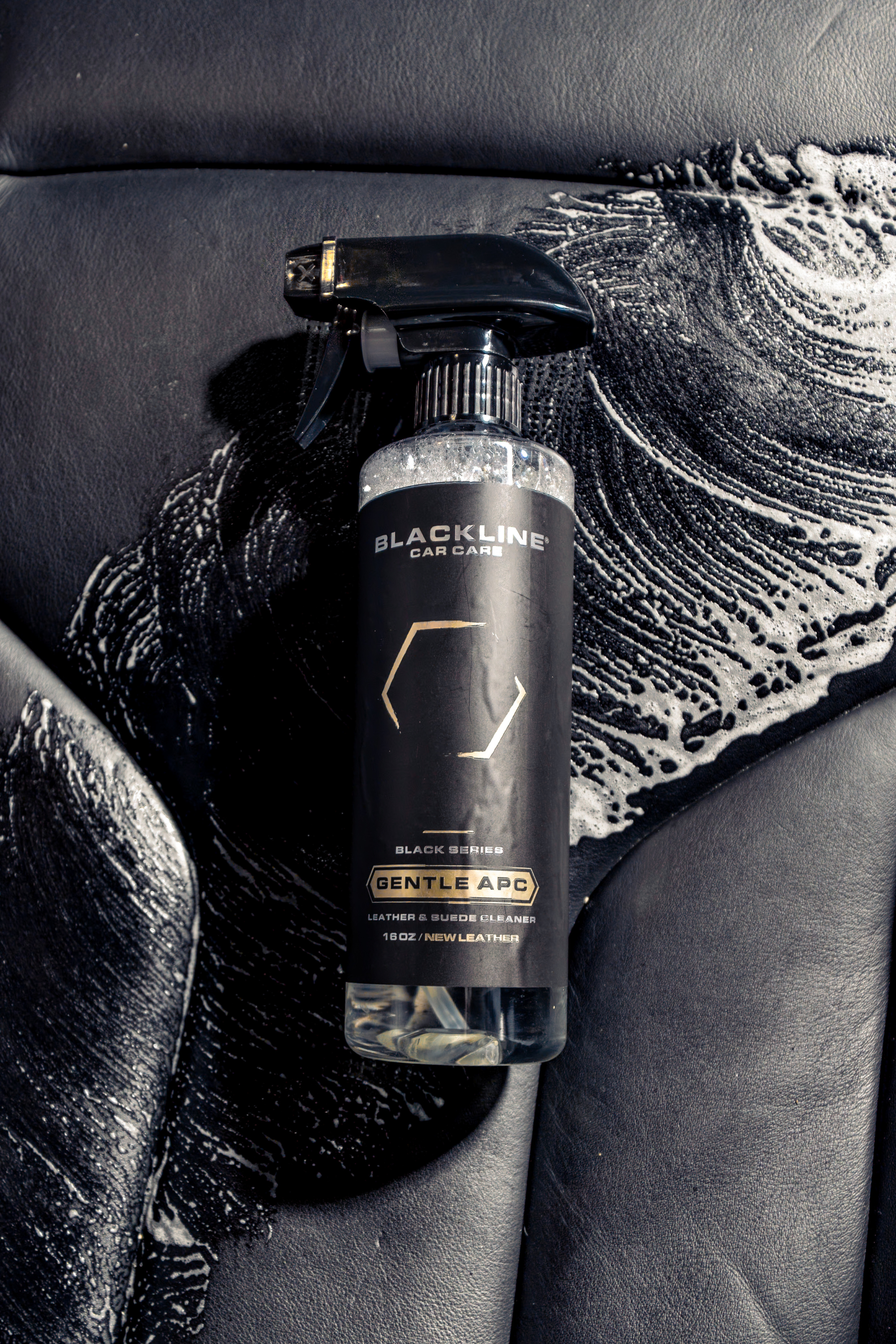 Blackline Car Care BLACKLINE® GENTLE APC in use - professional detailing application