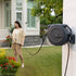 The auto-rewind system, hose locker and 9-mode hose nozzle make the hose reel more convenient to use.