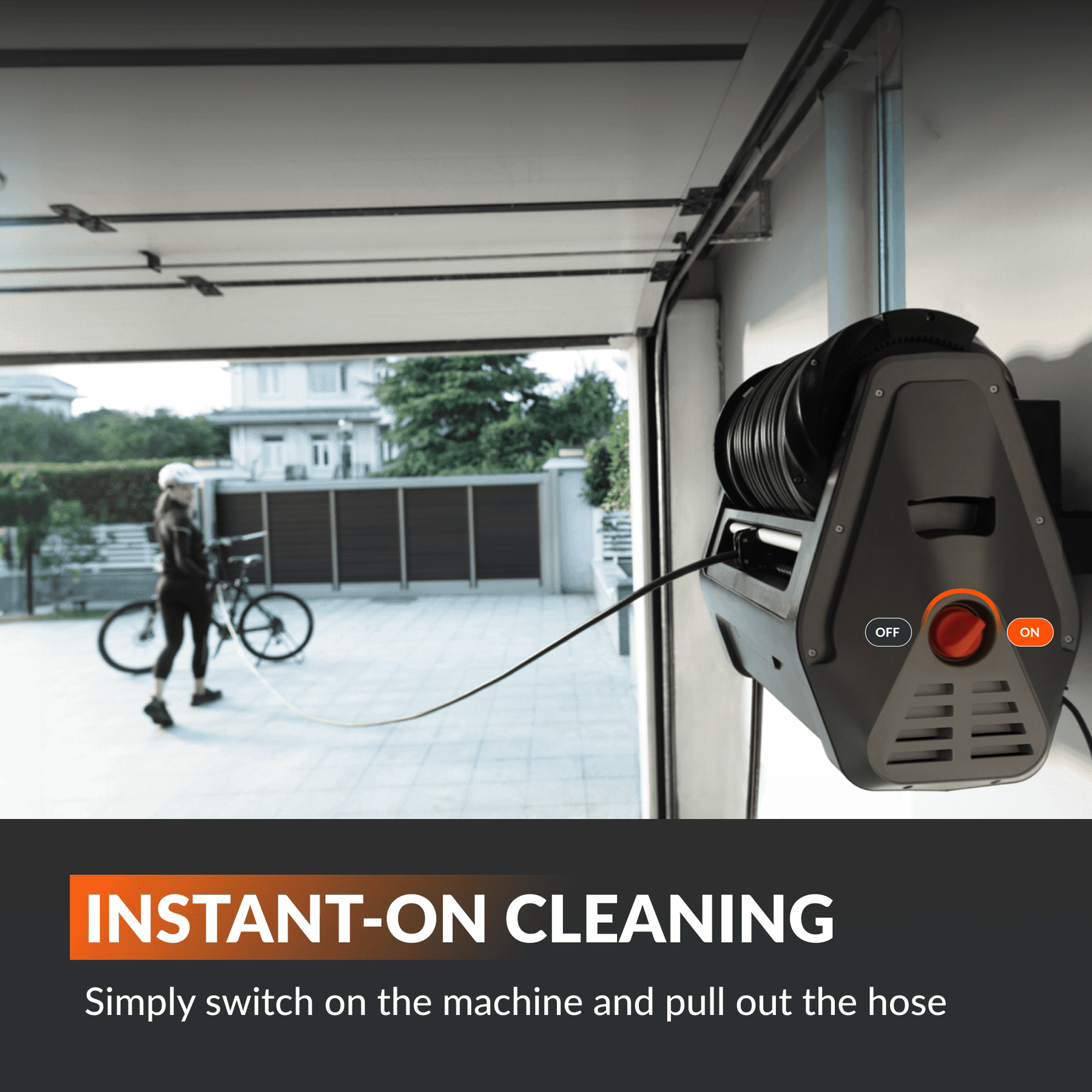 Grandfalls Pressure Washer has an auto-retraction high-pressure washer that can help you finish your cleaning tasks efficiently.