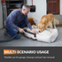 Giraffe Tools Retractable Vacuum Cleaner with 30ft hose. Wall-mounted design, wet & dry use, and auto retraction for effortless garage cleaning.