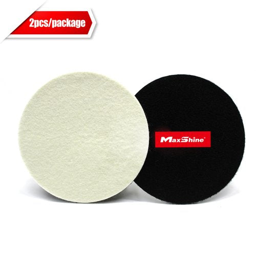 Maxshine Wool Glass Polishing Pad – 3in, 5in, 6in (2 Pack) - detail shot 22