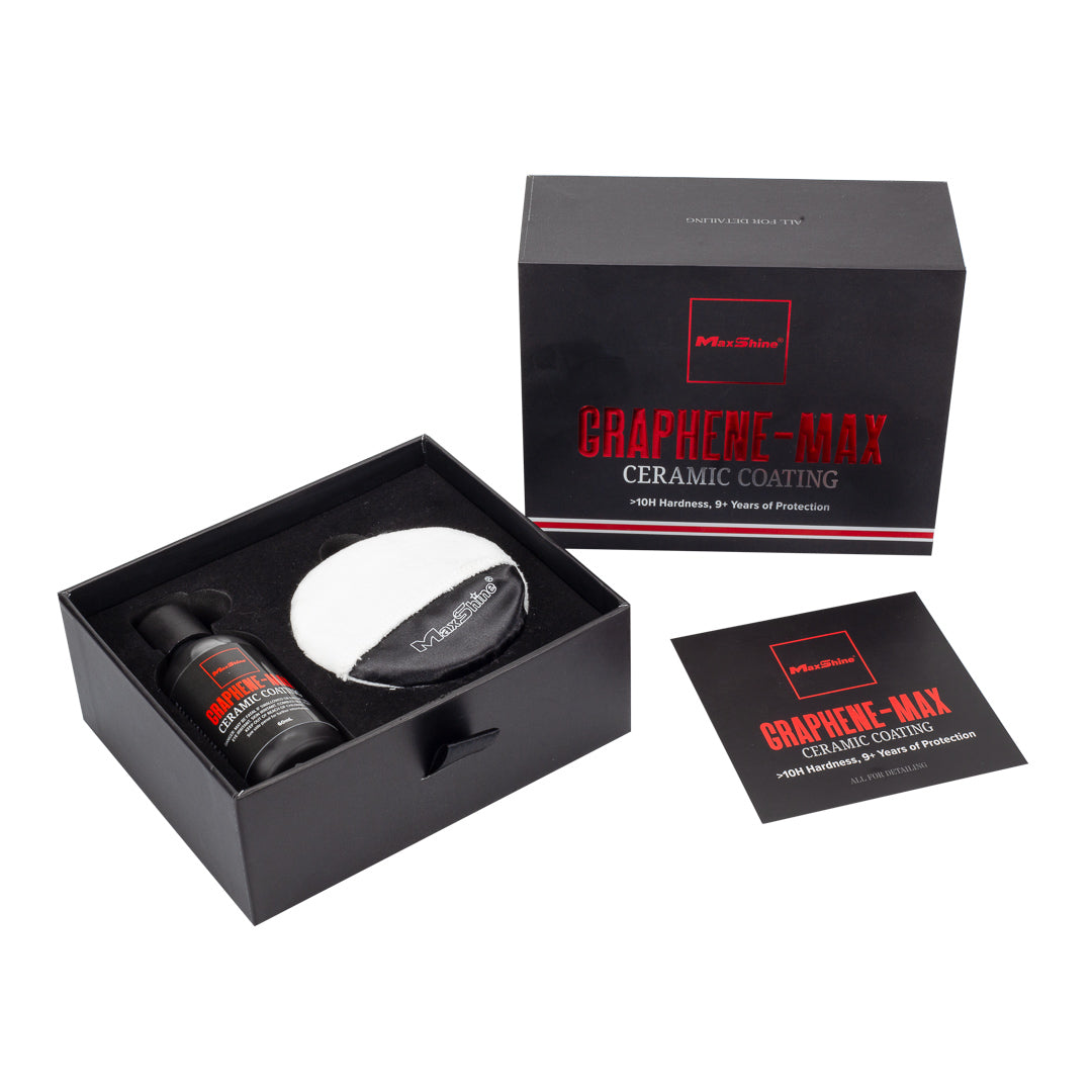 Graphene-Max Ceramic Car Coating Graphene-Max Ceramic Car Coating is an upgraded formula that combines ceramic and graphene for superior protection and shine .