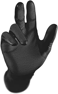Grippaz Black Fishscale Nitrile Gloves - XXL
