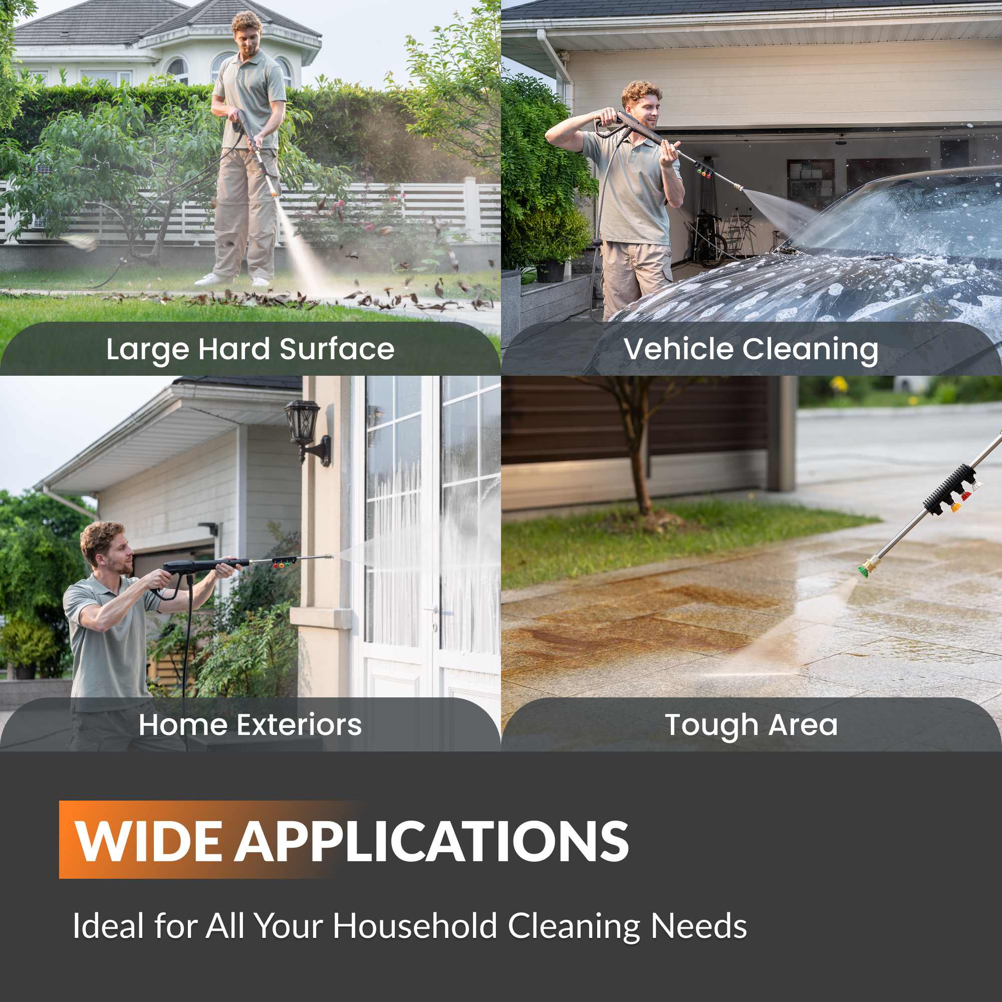 Discover the Giraffe Tools Grandfalls Electric Wall Mount Pressure Washer Pro with a durable 100ft retractable hose. Perfect for cleaning patios, cars