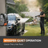 Discover the Giraffe Tools Grandfalls Electric Wall Mount Pressure Washer Pro with a durable 100ft retractable hose. Perfect for cleaning patios, cars