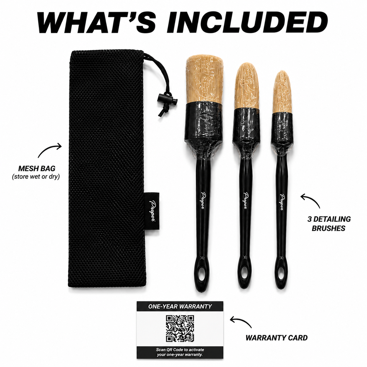 Boars Hair Detailing Brushes