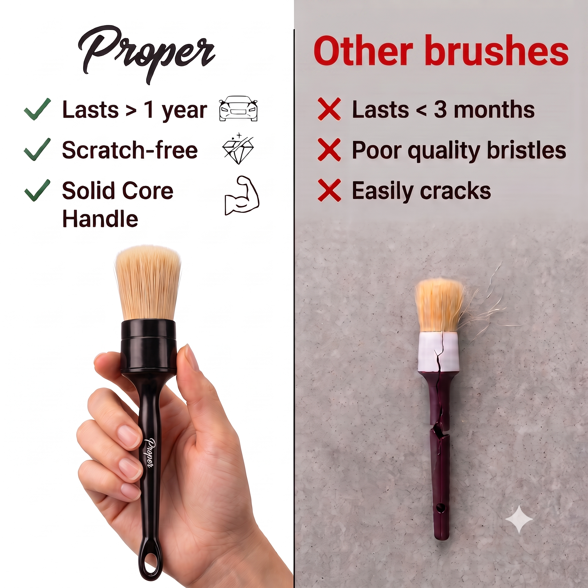 Boars Hair Detailing Brushes