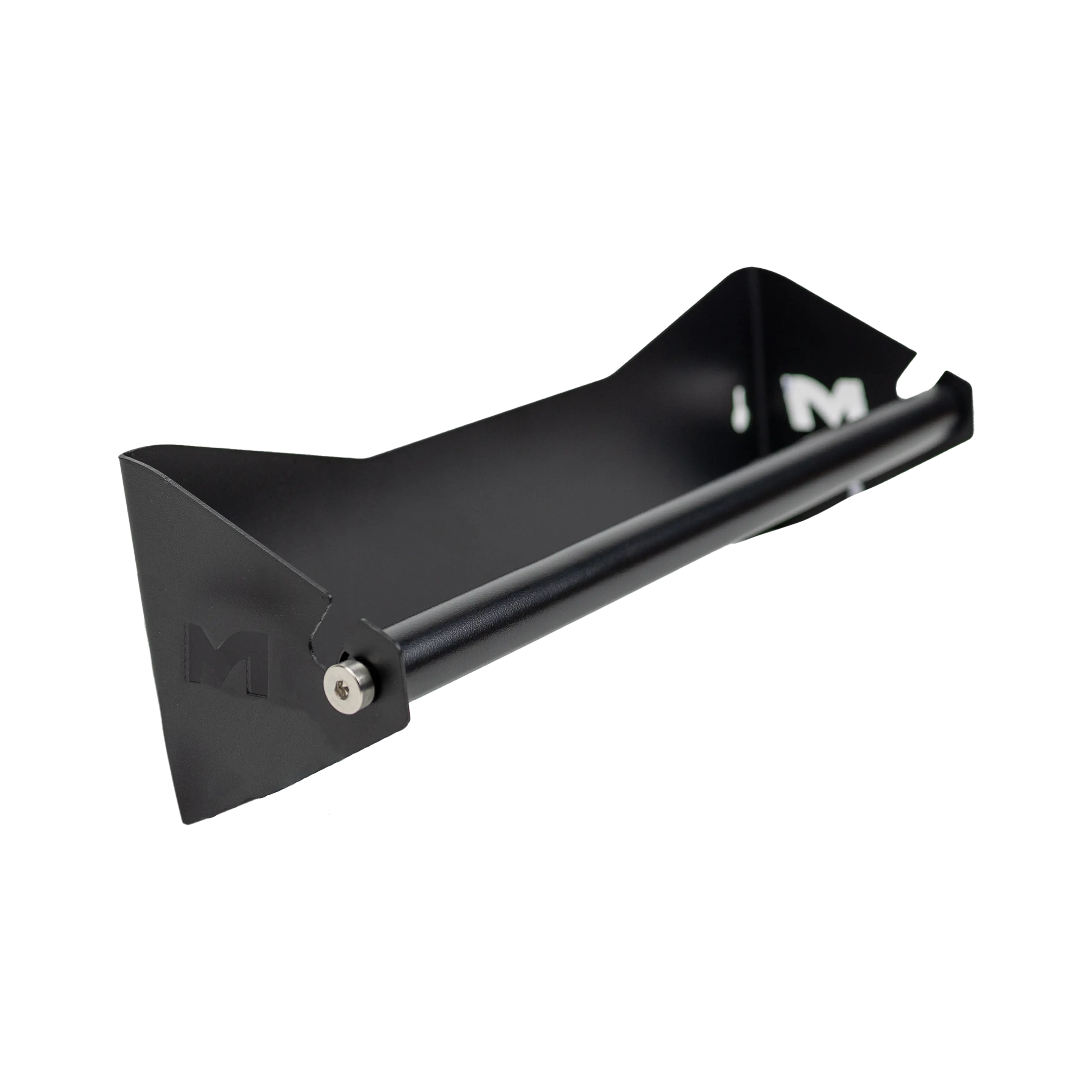 Towel Roll & Wall Holder Combo This sleek, black metal Towel Holder Wall Mount is a must-have for any detailing enthusiast. Its built-in roller allows for