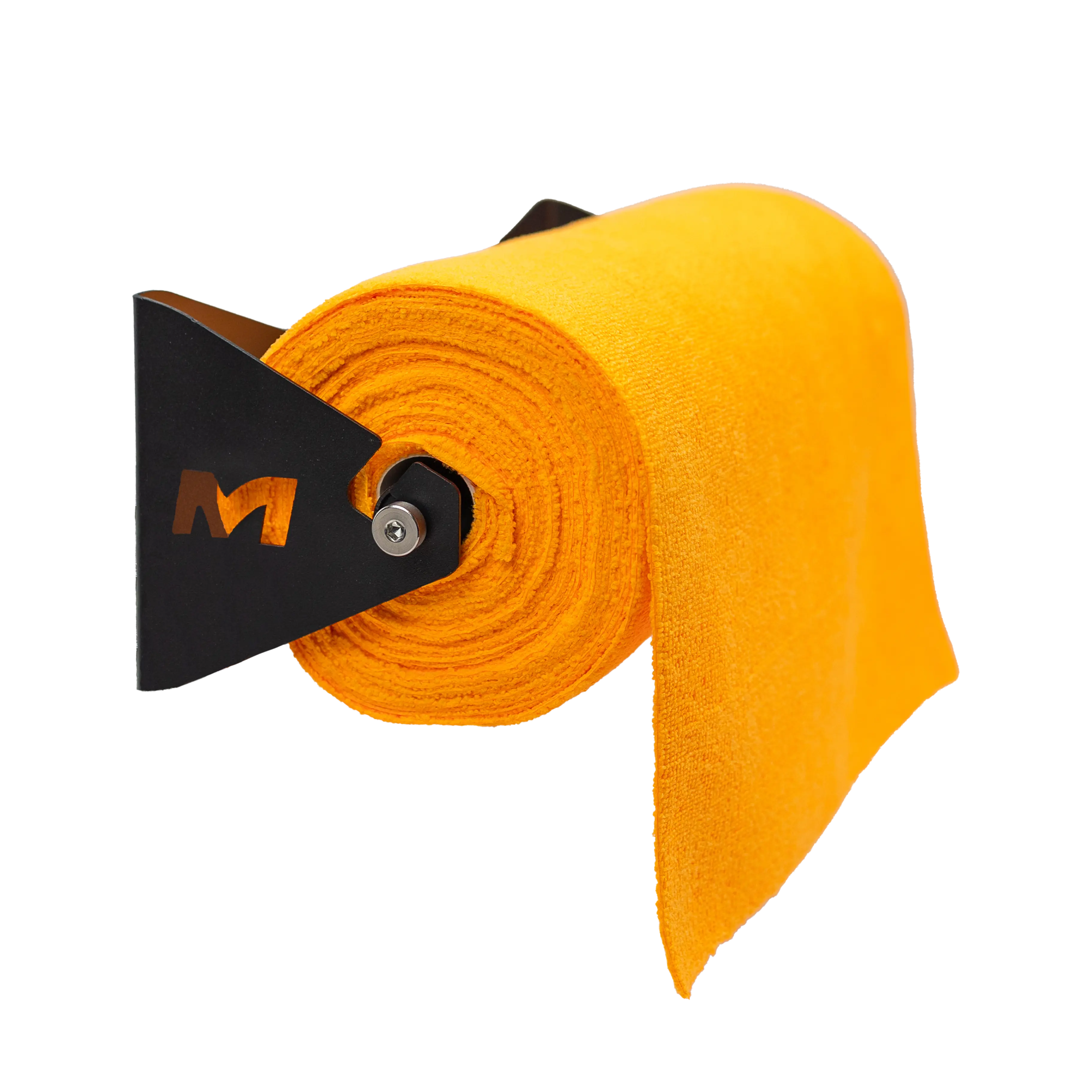 Towel Holder Wall Mount This sleek, black metal Towel Holder Wall Mount is a must-have for any detailing enthusiast. Its built-in roller allows for easy