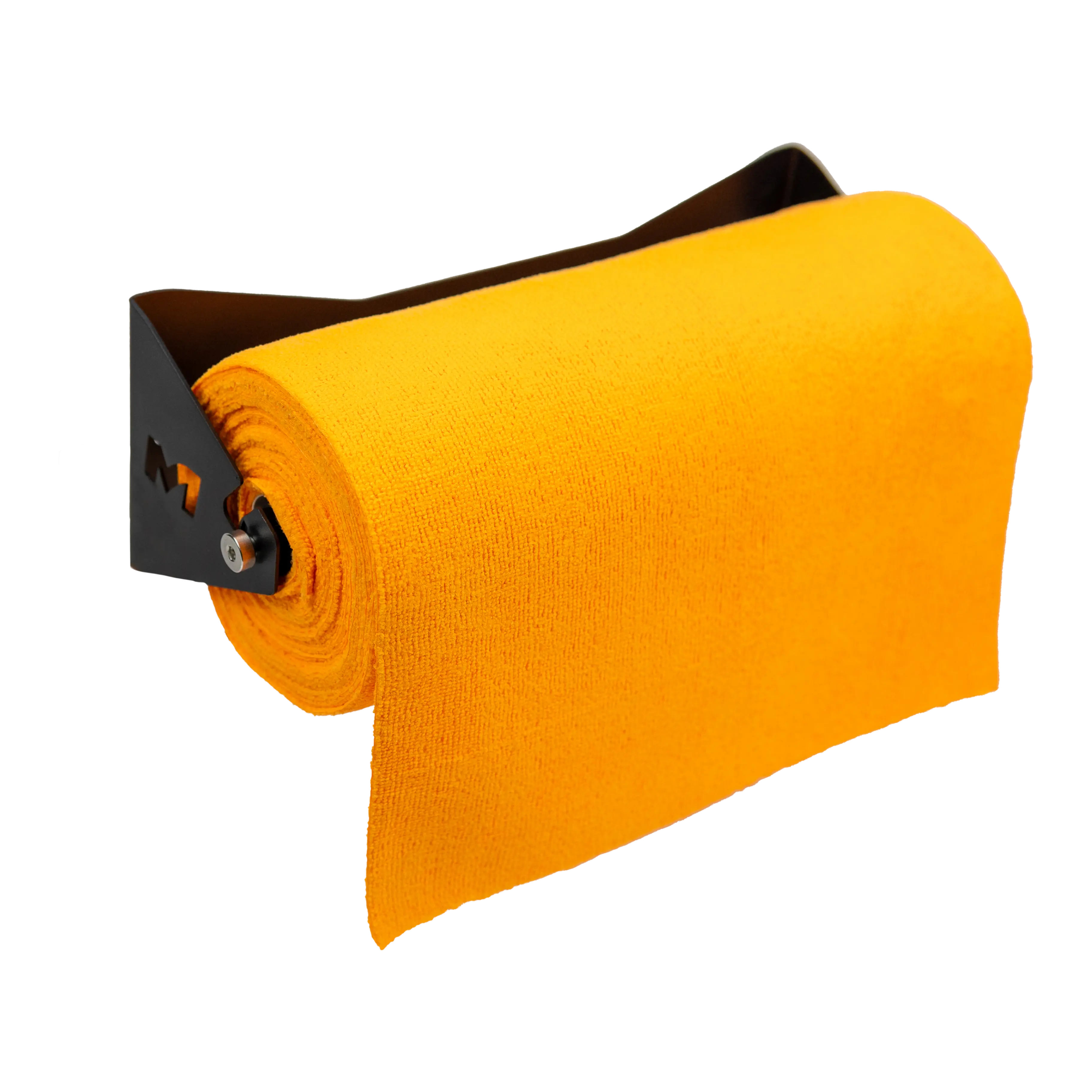 Towel Holder Wall Mount This sleek, black metal Towel Holder Wall Mount is a must-have for any detailing enthusiast. Its built-in roller allows for easy