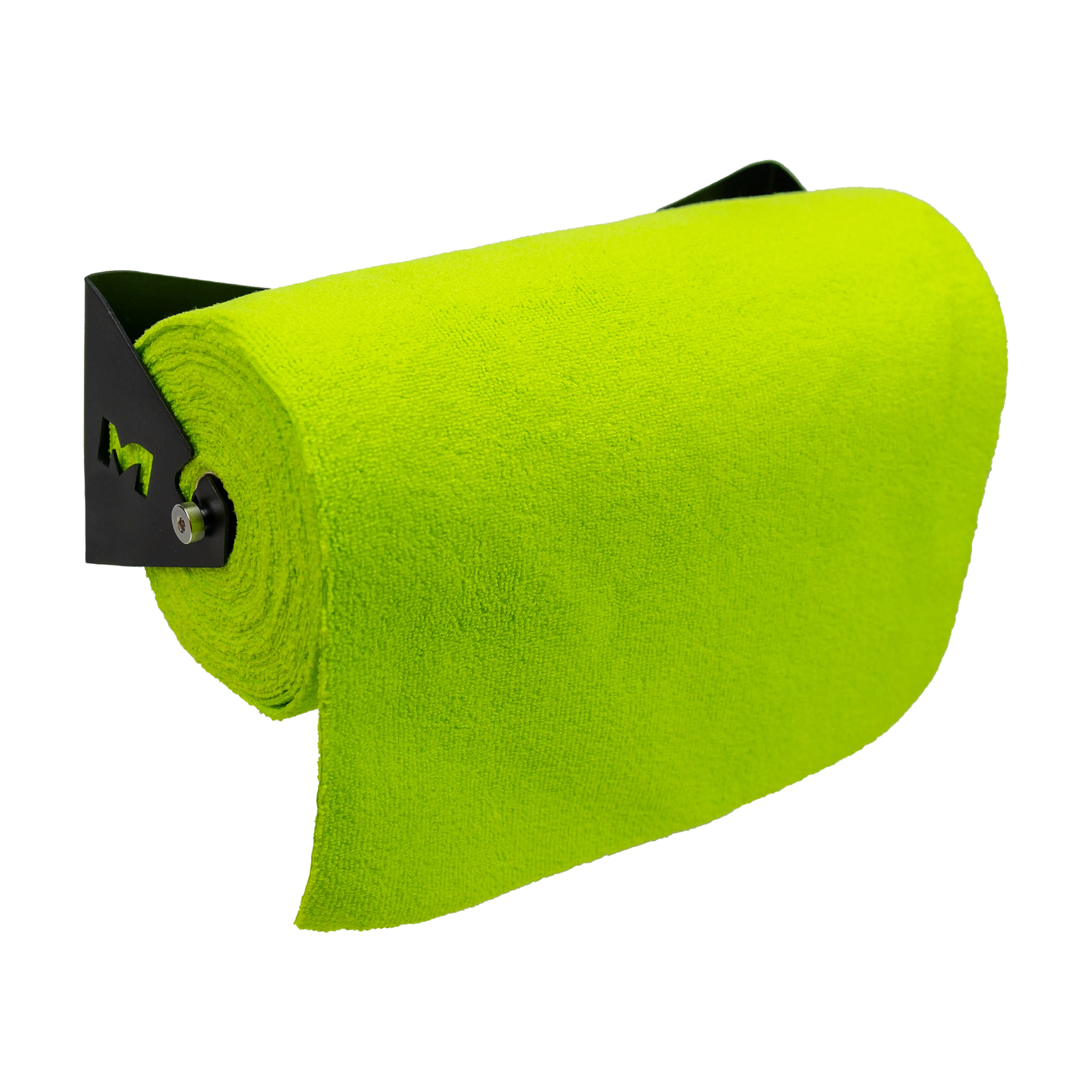 Towel Holder Wall Mount This sleek, black metal Towel Holder Wall Mount is a must-have for any detailing enthusiast. Its built-in roller allows for easy