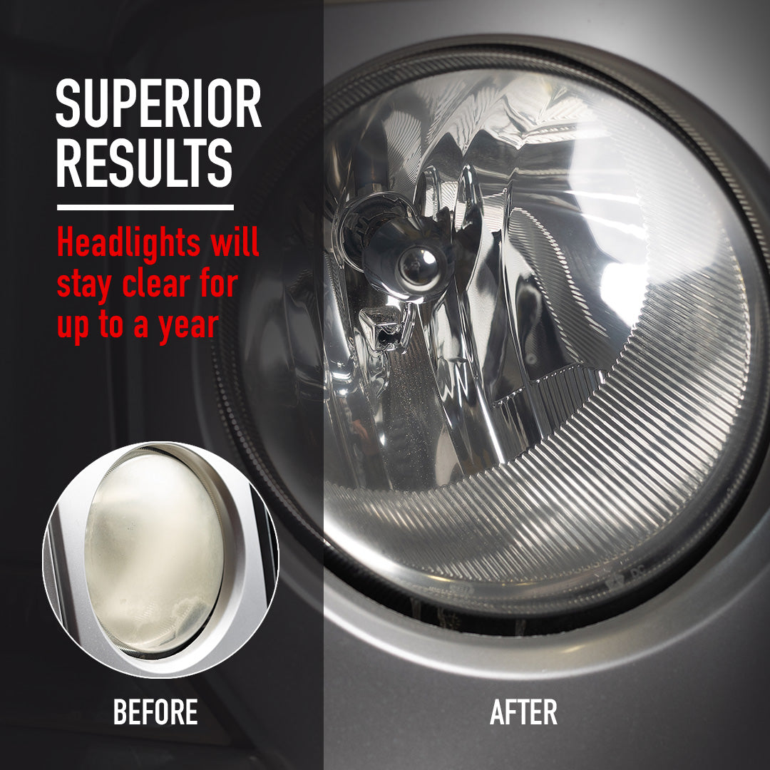 Headlight Restoration Kit Headlight Restoration Kit is a comprehensive solution designed to quickly and safely restore clarity to faded and yellowed plastic