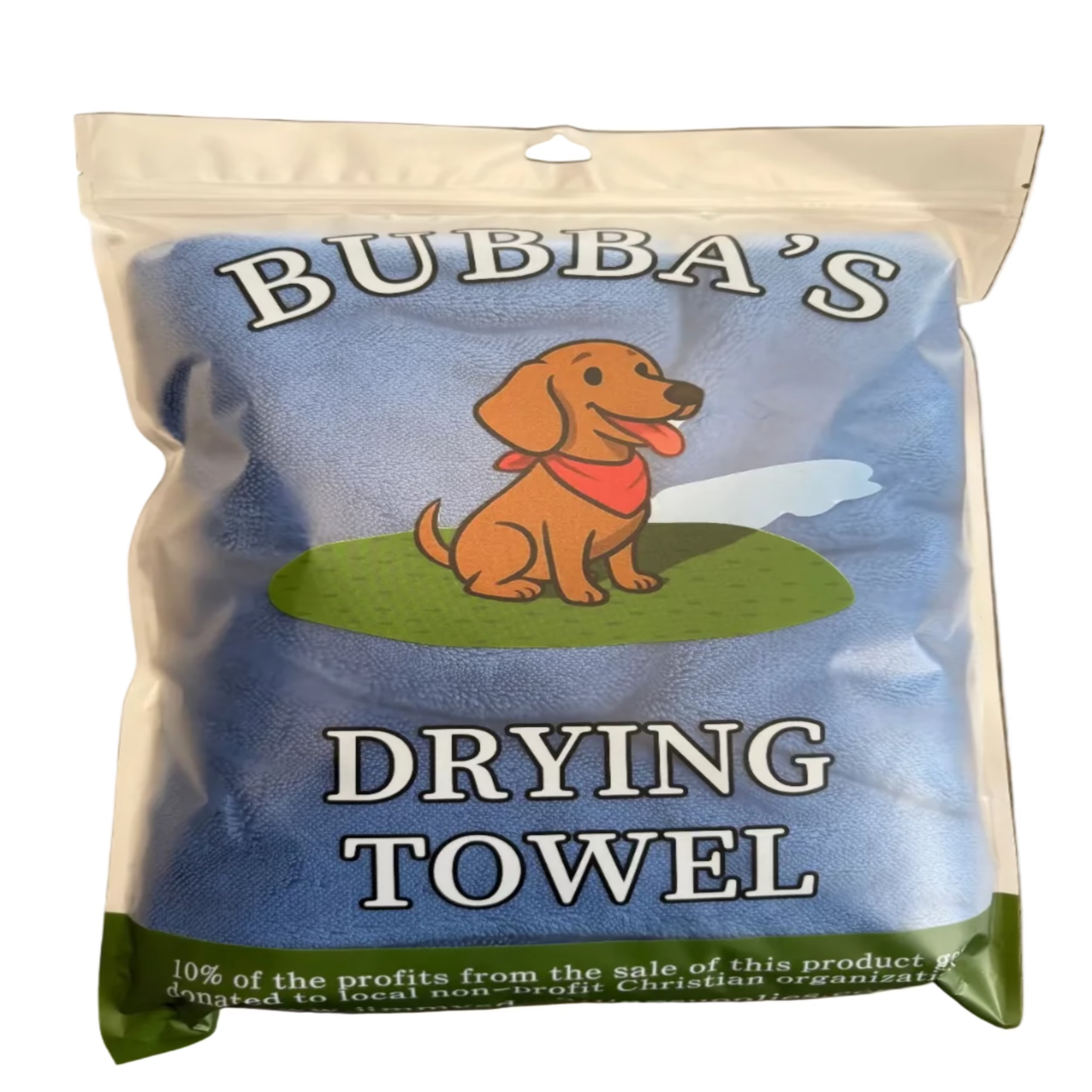 BUBBA'S premium twisted-loop microfiber drying towel for vehicle drying