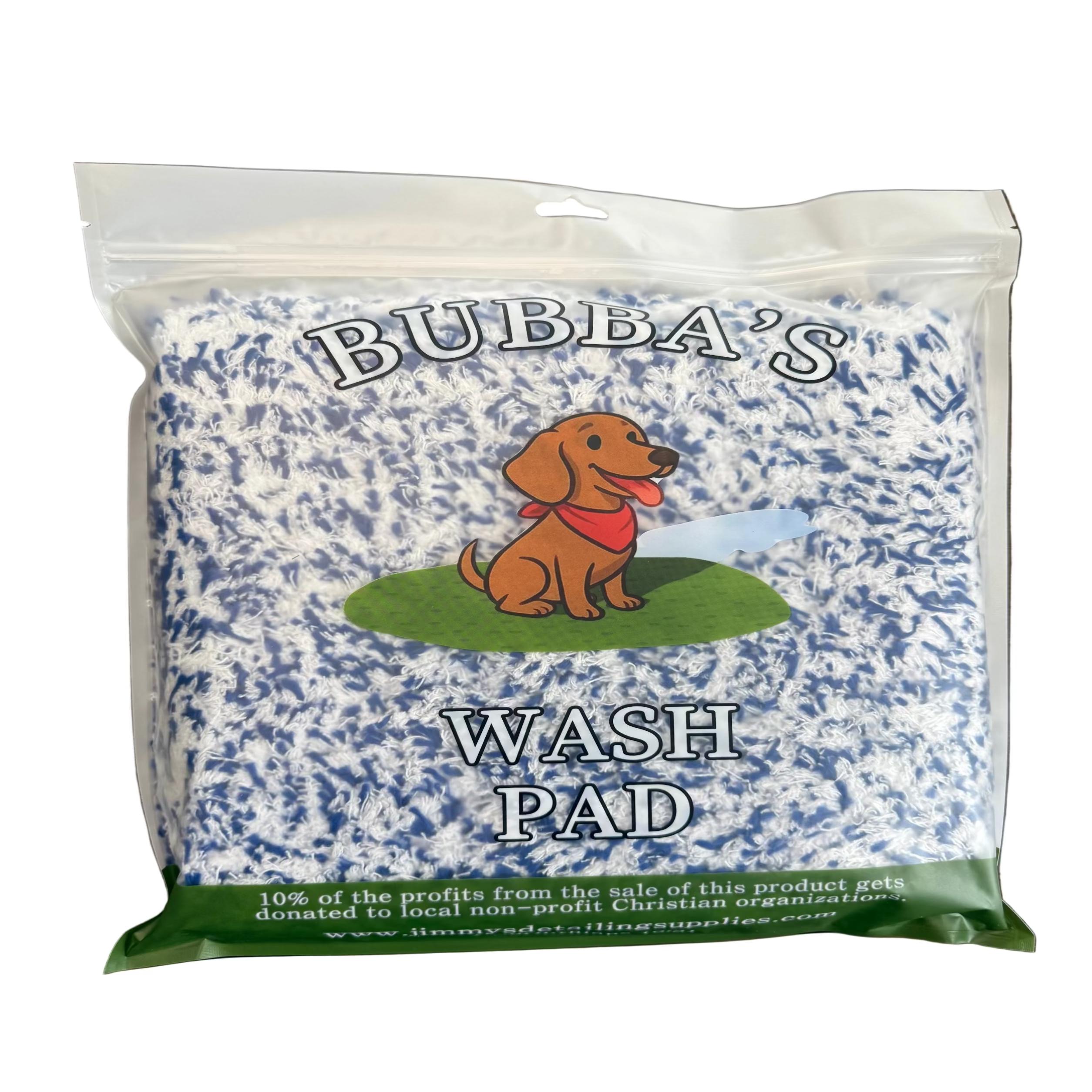 BUBBA'S premium microfiber car wash pad for exterior contact washing