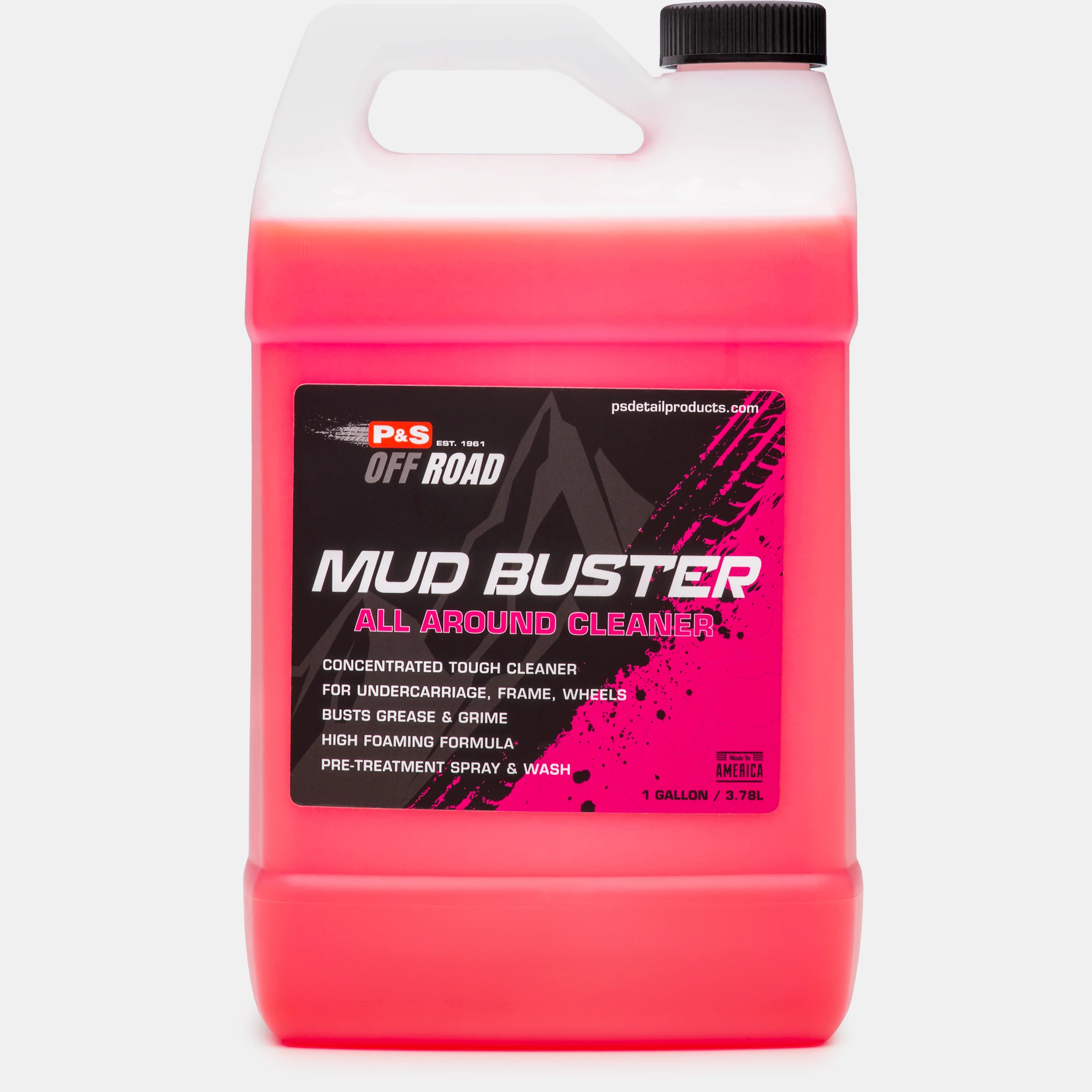 P&S Detailing Products P&S Mud Buster General Purpose Cleaner 1GAL in use - professional detailing application