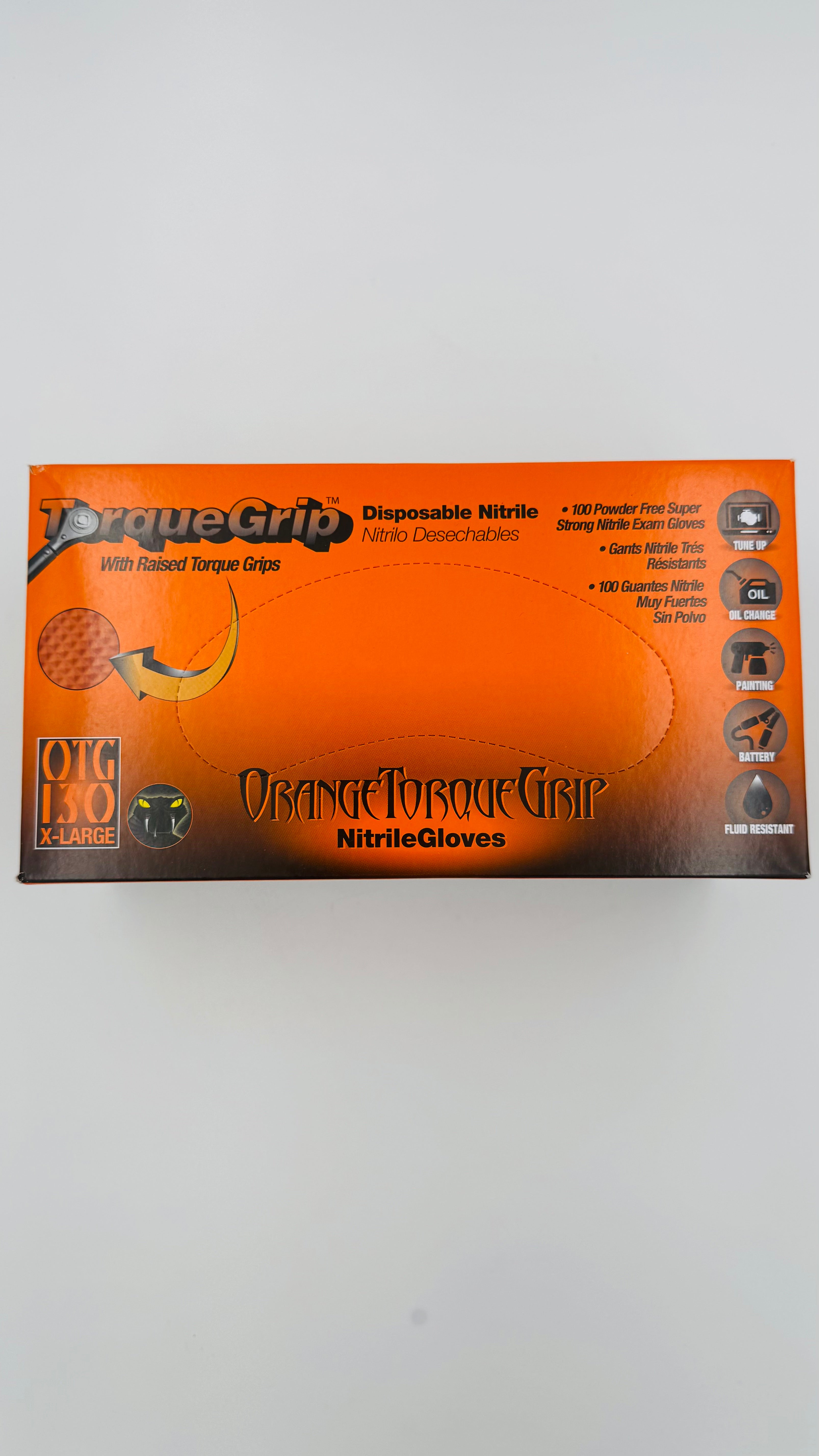 Orange Torque 8 MIL Nitrile X-Large Box