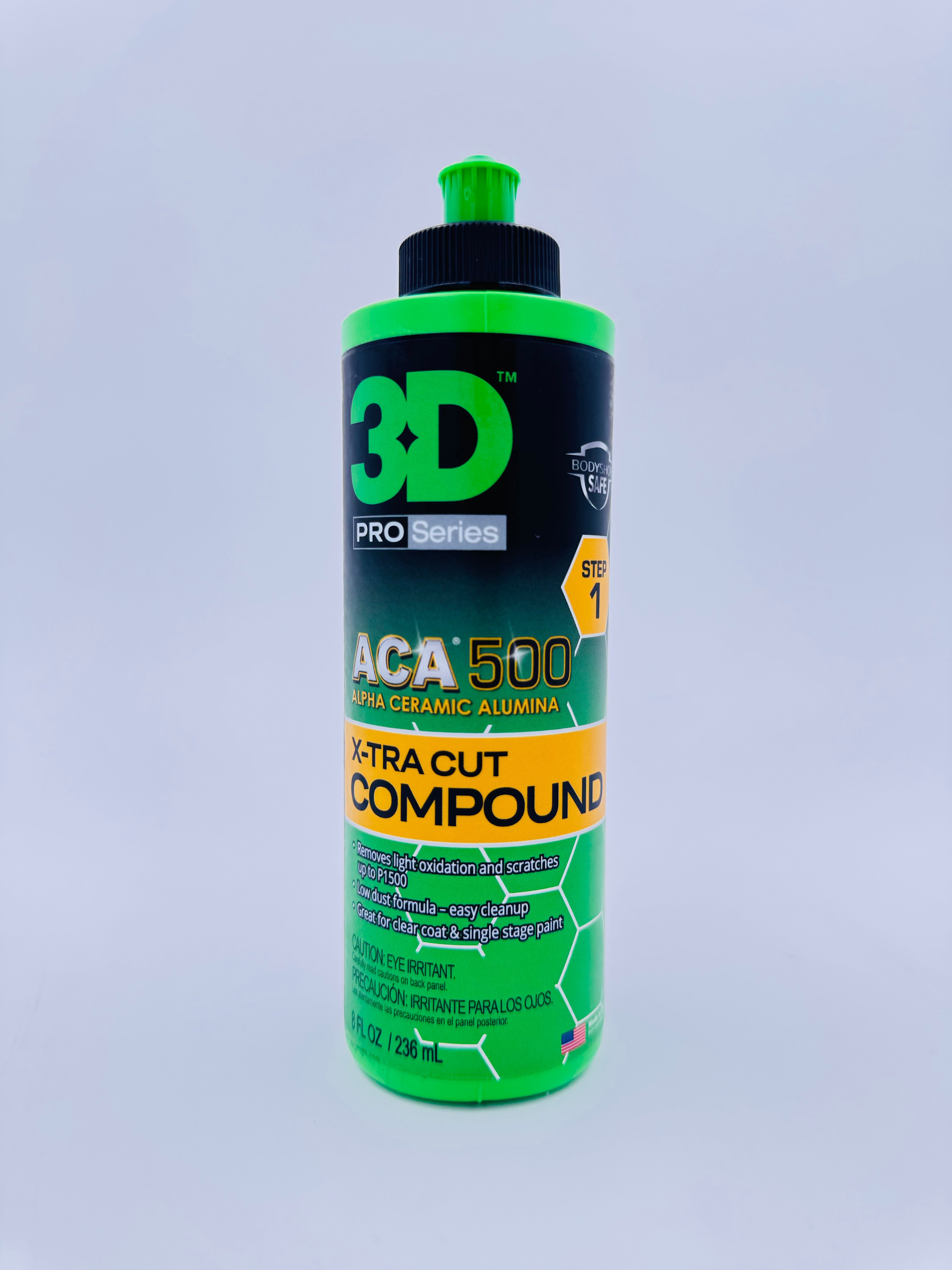 3D ACA 500 X-TRA Cut Compound 8 oz - front product view