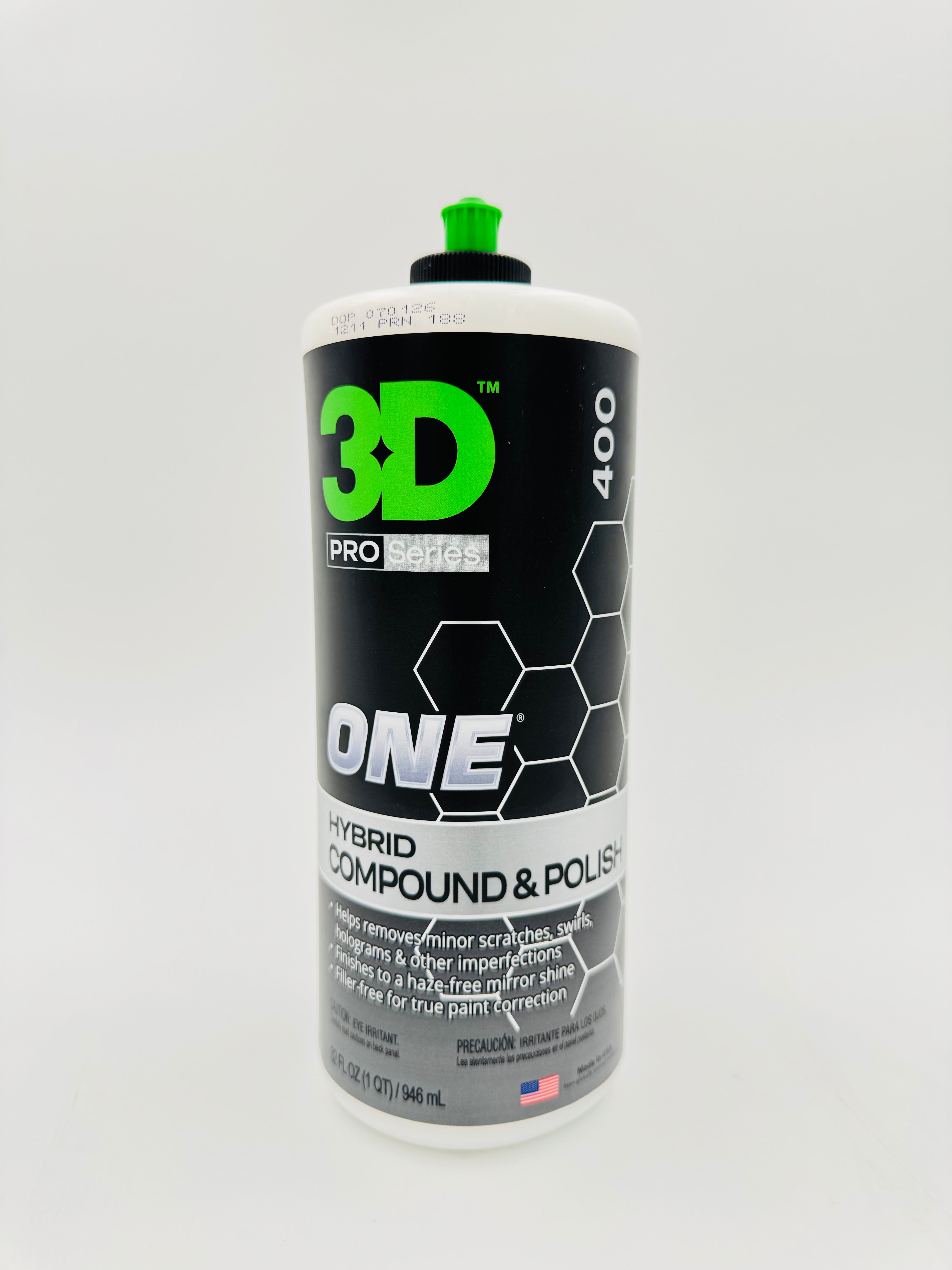 3D ONE Hybrid Compound & Polish 32 oz - front product view