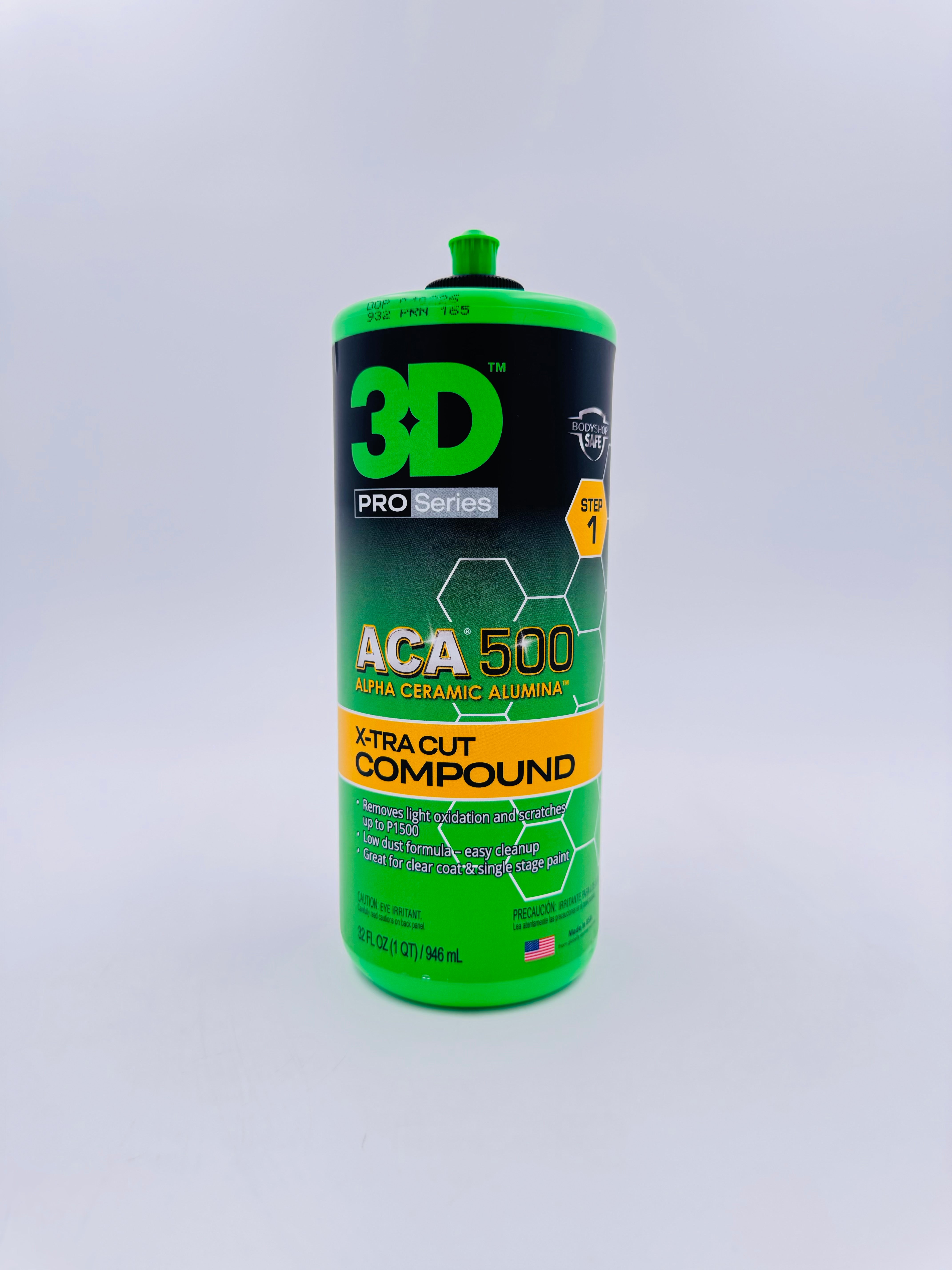 3D ACA 500 X-TRA Cut Compound 32 oz - front product view