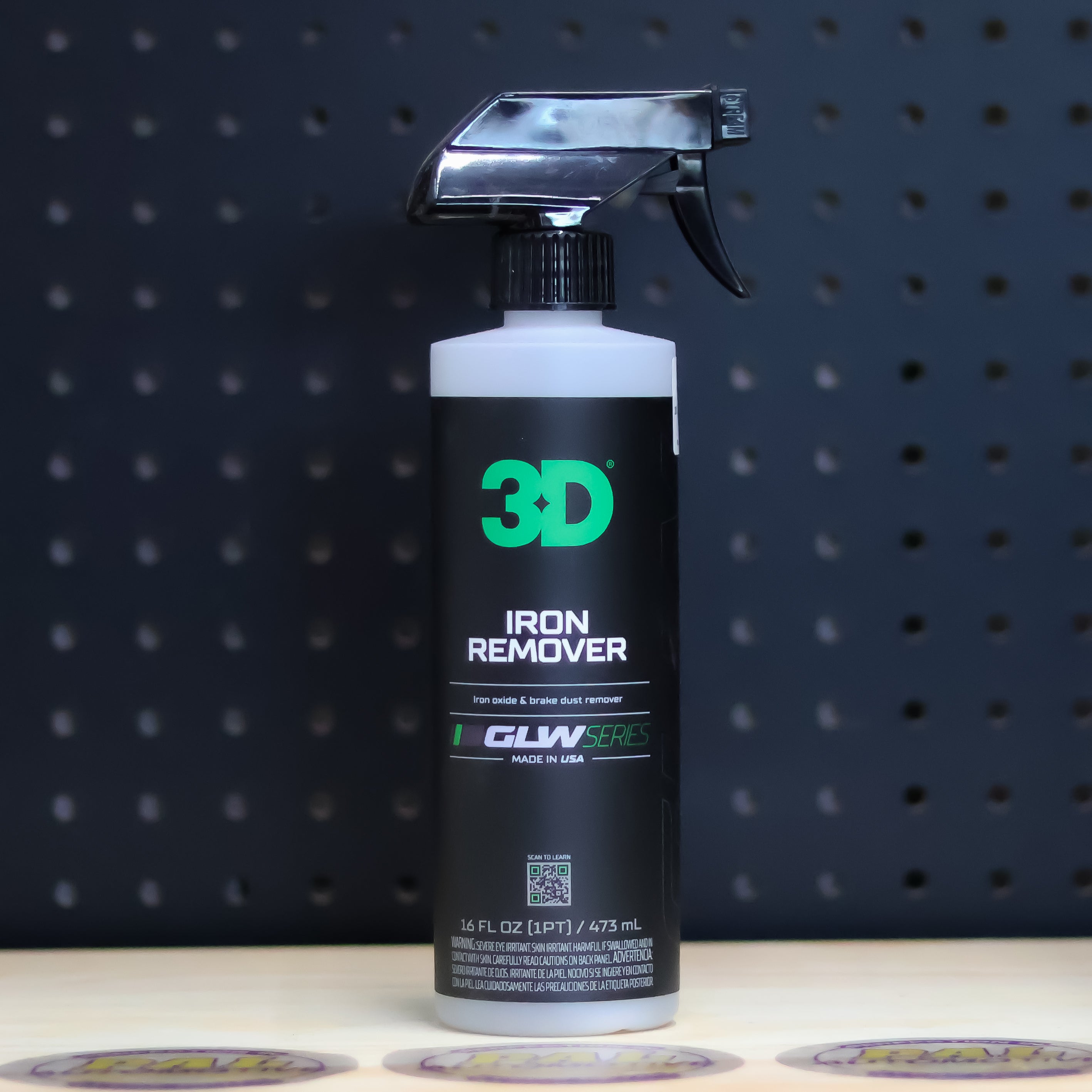 3D Car Care 3D GLW IRON REMOVER PINT - iron-removing wheel cleaner for brake dust removal